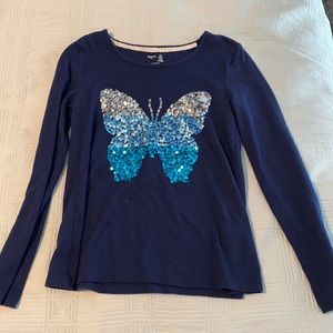 gap Kids sequin long sleeve , size M 8/9 yrs
